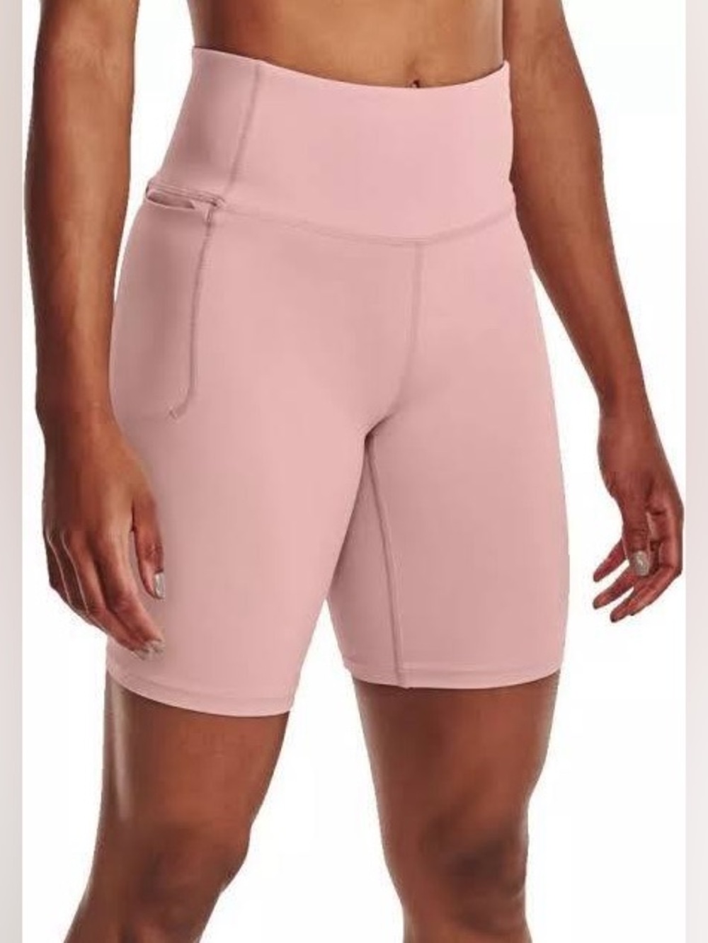 Under Armour Women's Meridian Bike Shorts (NWT) Pale Pink, Size XS *stretchy